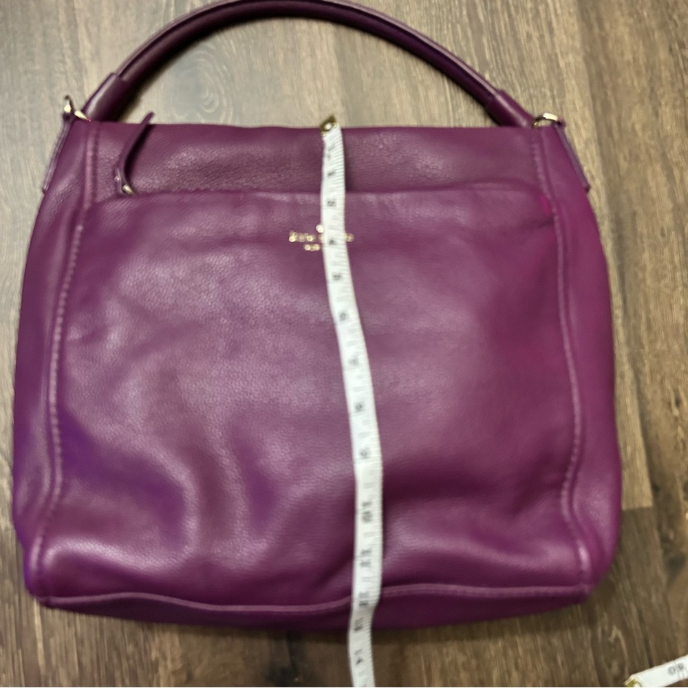 Kate Spade Pebbled Leather Cobble Hill Curtis Crossbody/Shoulder Bag. Moody Plum - Picture 13 of 15